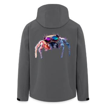Spinne Vogelspinne Tarantel Liebe Arachnid Spinnen - Recycelte Männer Softshell-Jacke von Stanley/Stella - Anthrazit - Hinten - AI Model Male 185 light (185cm)