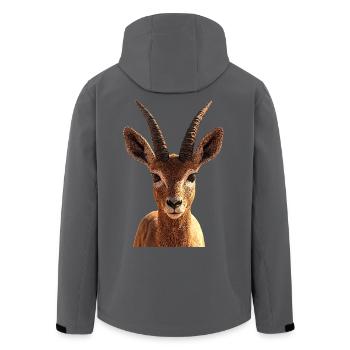 Antilope Kudu Gazelle Afrika Serengeti Antilopen - Recycelte Männer Softshell-Jacke von Stanley/Stella - Anthrazit - Hinten - AI Model Male 185 light (185cm)