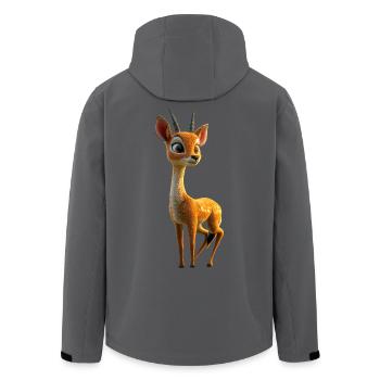 Antilope Kudu Gazelle Afrika Serengeti Antilopen - Recycelte Männer Softshell-Jacke von Stanley/Stella - Anthrazit - Hinten - AI Model Male 185 light (185cm)