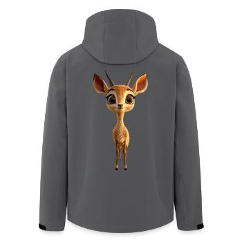 Antilope Kudu Gazelle Afrika Serengeti Antilopen - Recycelte Männer Softshell-Jacke von Stanley/Stella - Anthrazit - Hinten - AI Model Male 185 light (185cm)