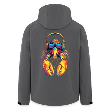 Hummer Krebstiere Großkrebs Lobster Süßer Hummer - Recycelte Männer Softshell-Jacke von Stanley/Stella - Anthrazit - Hinten - AI Model Male 185 light (185cm)