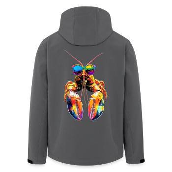 Hummer Krebstiere Großkrebs Lobster Süßer Hummer - Recycelte Männer Softshell-Jacke von Stanley/Stella - Anthrazit - Hinten - AI Model Male 185 light (185cm)