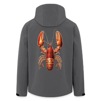 Hummer Krebstiere Großkrebs Lobster Süßer Hummer - Recycelte Männer Softshell-Jacke von Stanley/Stella - Anthrazit - Hinten - AI Model Male 185 light (185cm)