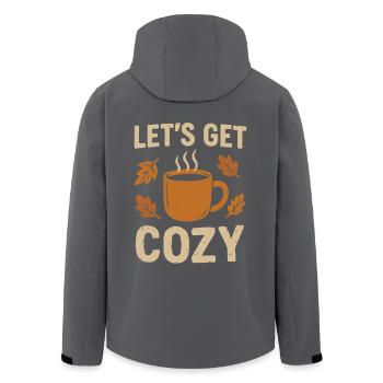 Lasst es uns gemütlich machen - Recycelte Männer Softshell-Jacke von Stanley/Stella - Anthrazit - Hinten - AI Model Male 185 light (185cm)