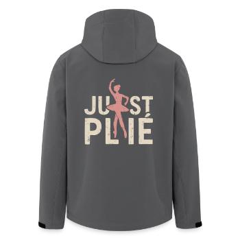 Just plié - Recycelte Männer Softshell-Jacke von Stanley/Stella - Anthrazit - Hinten - AI Model Male 185 light (185cm)