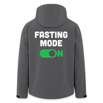 Fastenmodus Ein - Recycelte Männer Softshell-Jacke von Stanley/Stella - Anthrazit - Hinten - AI Model Male 185 light (185cm)