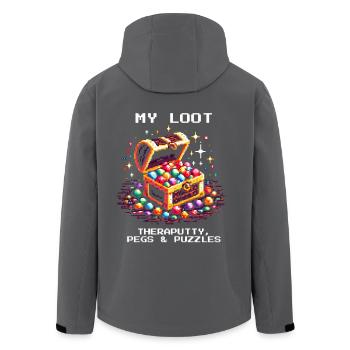 Ergotherapie Loot Therapieknete Puzzles Retro - Recycelte Männer Softshell-Jacke von Stanley/Stella - Anthrazit - Hinten - AI Model Male 185 light (185cm)
