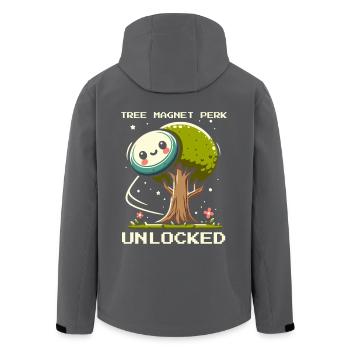 Tree Magnet | Disc Golf Bäume Wurfpräzision Ketten - Recycelte Männer Softshell-Jacke von Stanley/Stella - Anthrazit - Hinten - AI Model Male 185 light (185cm)