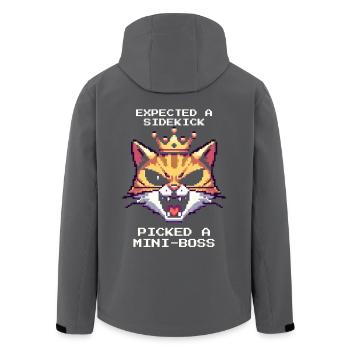 Statt Sidekick | Tierheim Hund Katze - Recycelte Männer Softshell-Jacke von Stanley/Stella - Anthrazit - Hinten - AI Model Male 185 light (185cm)