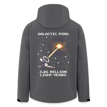 Galaktische Distanz | Lichtjahre Astronomie Sterne - Recycelte Männer Softshell-Jacke von Stanley/Stella - Anthrazit - Hinten - AI Model Male 185 light (185cm)