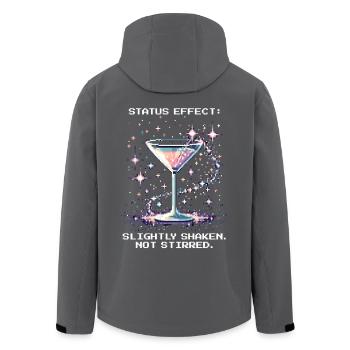 Status: Slightly Shaken | Bond Approved Cocktails - Recycelte Männer Softshell-Jacke von Stanley/Stella - Anthrazit - Hinten - AI Model Male 185 light (185cm)
