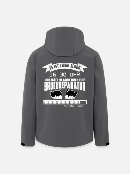 Zahntechnik Ausraster - Recycelte Männer Softshell-Jacke von Stanley/Stella - Anthrazit