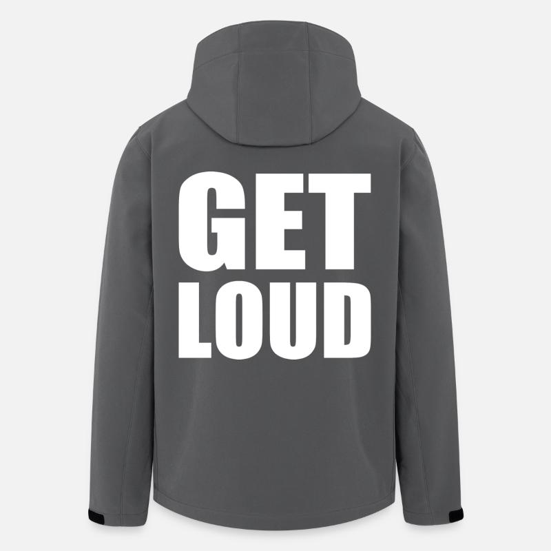 Get loud - Men’s Recycled Softshell Jacket by Stanley/Stella - anthracite