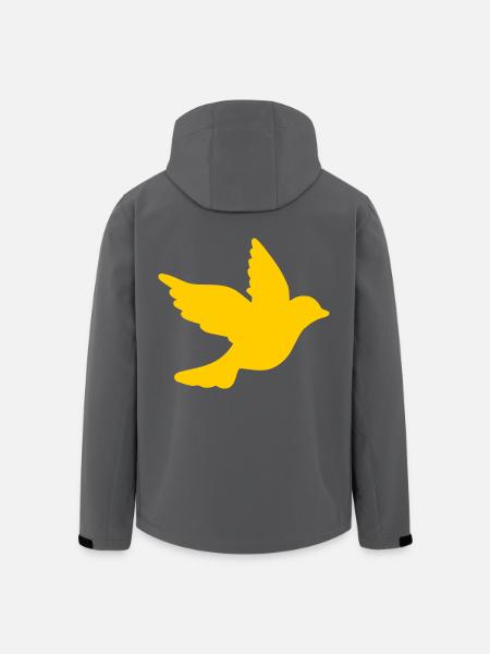 Ukraine - Recycelte Männer Softshell-Jacke von Stanley/Stella - Anthrazit
