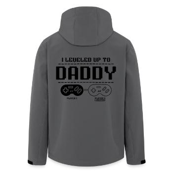 Promoted to dad in 2025 - Men’s Recycled Softshell Jacket by Stanley/Stella - anthracite - Back - AI Model Male 185 light (185cm)