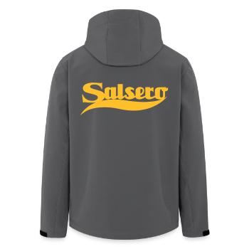 Salsero - Salsa Dance Shirt - Recycelte Männer Softshell-Jacke von Stanley/Stella - Anthrazit - Hinten - AI Model Male 185 light (185cm)