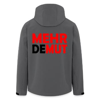 Demut - Recycelte Männer Softshell-Jacke von Stanley/Stella - Anthrazit - Hinten - AI Model Male 185 light (185cm)