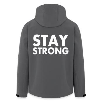 Stay strong - Recycelte Männer Softshell-Jacke von Stanley/Stella - Anthrazit - Hinten - AI Model Male 185 light (185cm)