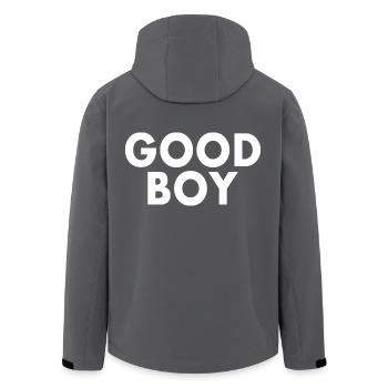 Good boy - Recycelte Männer Softshell-Jacke von Stanley/Stella - Anthrazit - Hinten - AI Model Male 185 light (185cm)