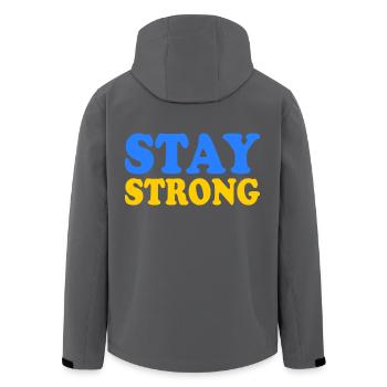 Stay strong - Recycelte Männer Softshell-Jacke von Stanley/Stella - Anthrazit - Hinten - AI Model Male 185 light (185cm)