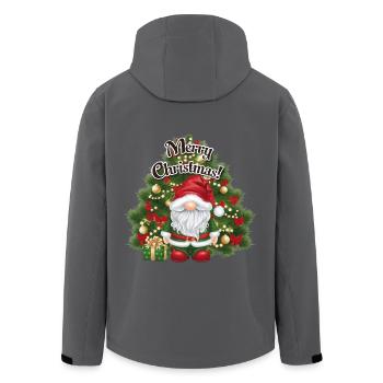 Gnom Merry Christmas Weihnachtsbaum Wichtel - Recycelte Männer Softshell-Jacke von Stanley/Stella - Anthrazit - Hinten - AI Model Male 185 light (185cm)
