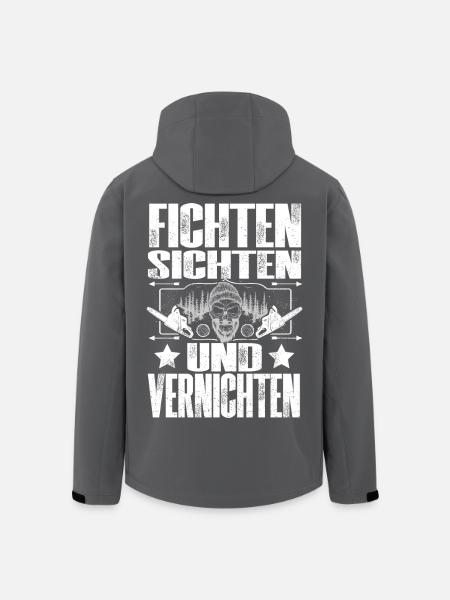 Holzfäller - Recycelte Männer Softshell-Jacke von Stanley/Stella - Anthrazit