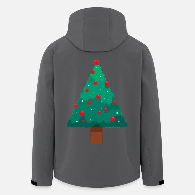 Arbre de Noël - Veste softshell homme en polyester recyclé Stanley/Stella - charbon