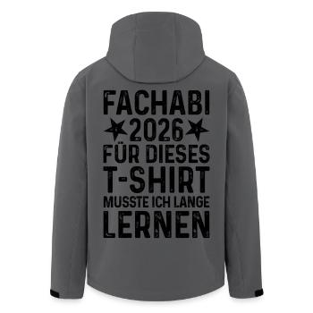 Fachabi 2026 - Men’s Recycled Softshell Jacket by Stanley/Stella - anthracite - Back - AI Model Male 185 light (185cm)