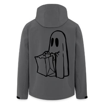 Fantôme - Veste softshell homme en polyester recyclé Stanley/Stella - charbon - Dos - AI Model Male 185 light (185cm)