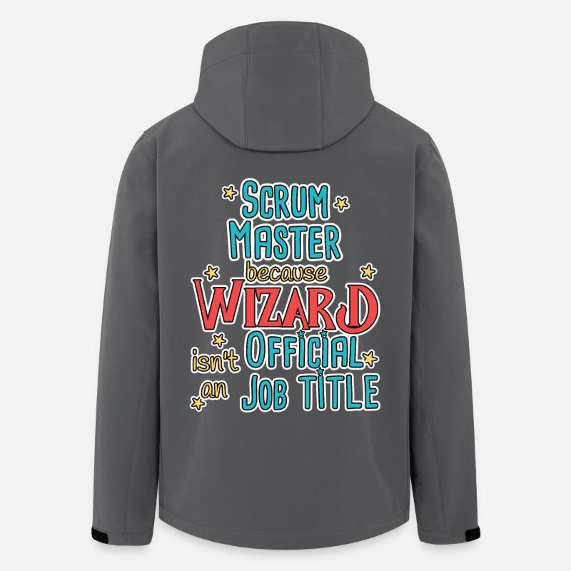 Scrum Master Wizard - Men’s Recycled Softshell Jacket by Stanley/Stella - anthracite