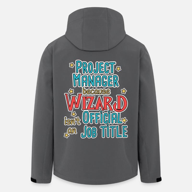 Project Manager Wizard - Men’s Recycled Softshell Jacket by Stanley/Stella - anthracite