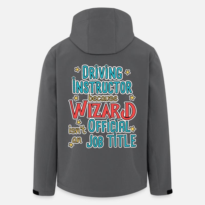 Driving Instructor Wizard Fahrschule - Recycelte Männer Softshell-Jacke von Stanley/Stella - Anthrazit
