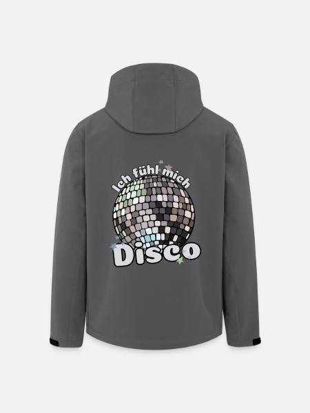 Ich fühl mich Disco! Diskothek Discokugel Spruch - Recycelte Männer Softshell-Jacke von Stanley/Stella - Anthrazit