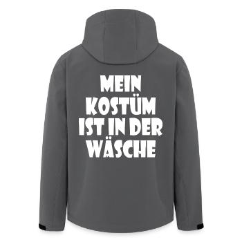 mein kostüm ist in der wäsche - Recycelte Männer Softshell-Jacke von Stanley/Stella - Anthrazit - Hinten - AI Model Male 185 light (185cm)