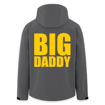 BIG DADDY - Recycelte Männer Softshell-Jacke von Stanley/Stella - Anthrazit - Hinten - AI Model Male 185 light (185cm)