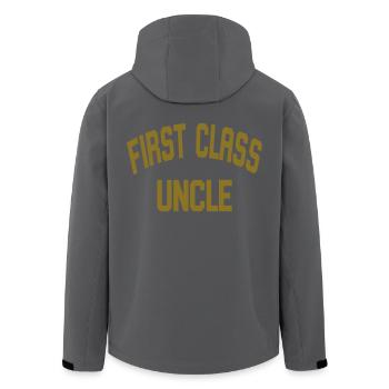 First Class Uncle - Recycelte Männer Softshell-Jacke von Stanley/Stella - Anthrazit - Hinten - AI Model Male 185 light (185cm)