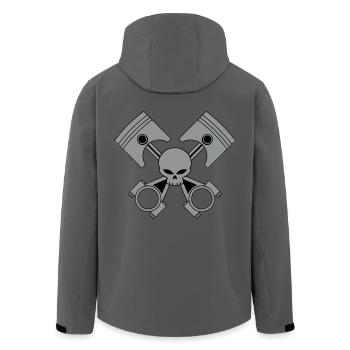 bikers engine - Recycelte Männer Softshell-Jacke von Stanley/Stella - Anthrazit - Hinten - AI Model Male 185 light (185cm)