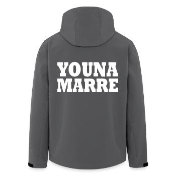 Youna marre You na marre - Recycelte Männer Softshell-Jacke von Stanley/Stella - Anthrazit - Hinten - AI Model Male 185 light (185cm)