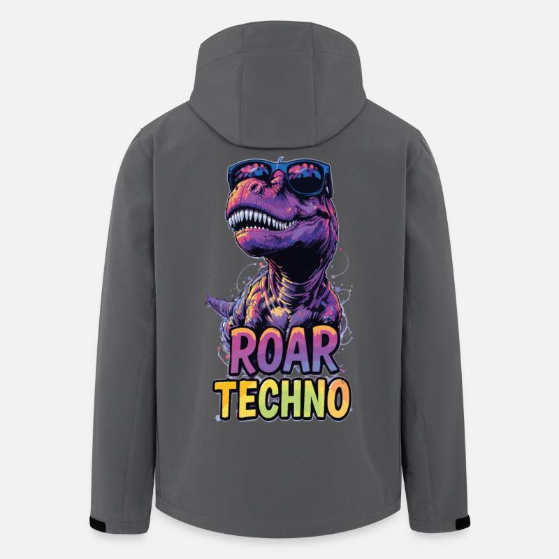T-Rex - Roar TECHNO - Men’s Recycled Softshell Jacket by Stanley/Stella - anthracite