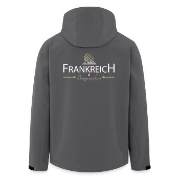 Frankreich Bergwandern - Recycelte Männer Softshell-Jacke von Stanley/Stella - Anthrazit - Hinten - AI Model Male 185 light (185cm)