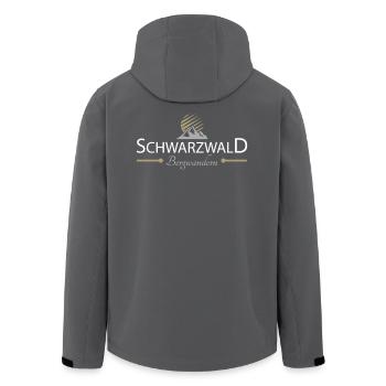 Schwarzwald Bergwandern - Recycelte Männer Softshell-Jacke von Stanley/Stella - Anthrazit - Hinten - AI Model Male 185 light (185cm)