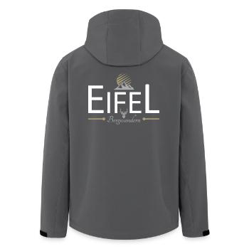 Eifel Bergwandern - Recycelte Männer Softshell-Jacke von Stanley/Stella - Anthrazit - Hinten - AI Model Male 185 light (185cm)