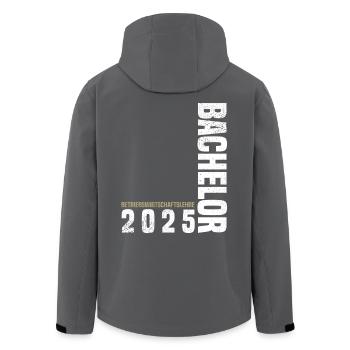 Bachelor BWL 2025 - Recycelte Männer Softshell-Jacke von Stanley/Stella - Anthrazit - Hinten - AI Model Male 185 light (185cm)
