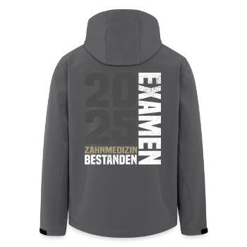 Zahnmedizin Examen Bestanden 2025 - Recycelte Männer Softshell-Jacke von Stanley/Stella - Anthrazit - Hinten - AI Model Male 185 light (185cm)
