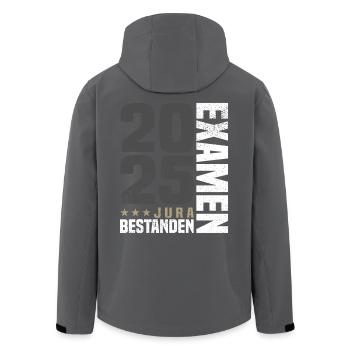 Jura Examen Bestanden 2025 - Recycelte Männer Softshell-Jacke von Stanley/Stella - Anthrazit - Hinten - AI Model Male 185 light (185cm)