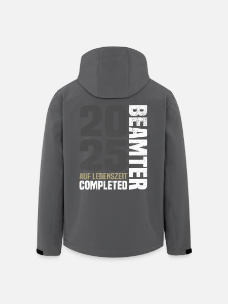 Beamter auf Lebenszeit 2025 - Recycelte Männer Softshell-Jacke von Stanley/Stella - Anthrazit