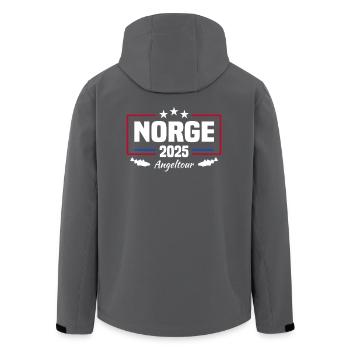 Norwegen Angeln 2025 - Recycelte Männer Softshell-Jacke von Stanley/Stella - Anthrazit - Hinten - AI Model Male 185 light (185cm)