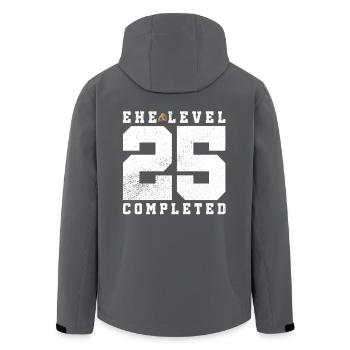 Ehe Level 25 Completed - Recycelte Männer Softshell-Jacke von Stanley/Stella - Anthrazit - Hinten - AI Model Male 185 light (185cm)
