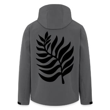 Pflanze Pflanzen - Recycelte Männer Softshell-Jacke von Stanley/Stella - Anthrazit - Hinten - AI Model Male 185 light (185cm)