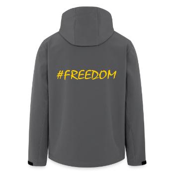 Freedom - Recycelte Männer Softshell-Jacke von Stanley/Stella - Anthrazit - Hinten - AI Model Male 185 light (185cm)